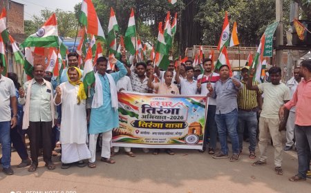 कोईलवर में निकली भव्य तिरंगा यात्रा, देशभक्ति के रंग में रंगा नगर